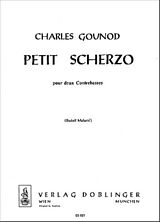 Charles Francois Gounod Notenblätter Petit Scherzo für 2 Kontrabässe