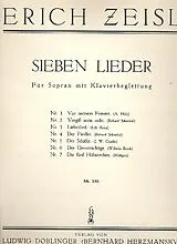 Erich Zeisl Notenblätter 7 Lieder für Sopran und Klavier