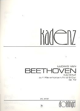 Ludwig van Beethoven Notenblätter Kadenz zum Klavierkonzert B-Dur Nr.2 op.19