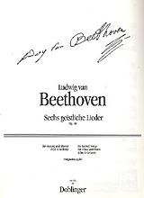 Ludwig van Beethoven Notenblätter 6 geistliche Lieder op.48