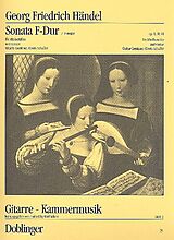 Georg Friedrich Händel Notenblätter Sonate F-Dur für