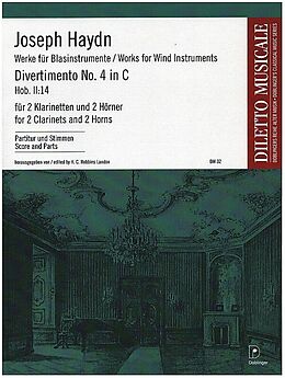 Franz Joseph Haydn Notenblätter DIVERTIMENTO C-DUR NR.4 HOB.II-14