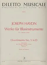 Franz Joseph Haydn Notenblätter DIVERTIMENTO D-DUR NR.5 HOB.II-D18