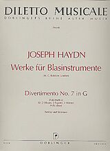 Franz Joseph Haydn Notenblätter DIVERTIMENTO PARTHIA G-DUR FUER