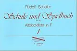 Rudolf Schäfer Notenblätter Schule und Spielbuch Band 1 für
