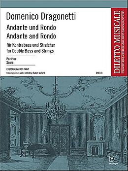 Domenico Dragonetti Notenblätter Andante und Rondo für