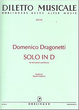 Domenico Dragonetti Notenblätter Solo D-Dur