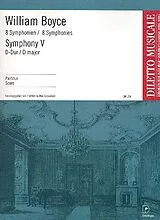 William Boyce Notenblätter SINFONIE D-DUR NR.5