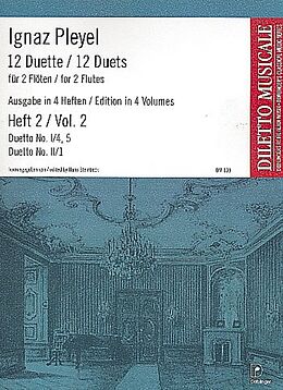 Ignaz Joseph Pleyel Notenblätter 12 Duette Band 2 (Folge 1,4-5 und