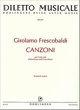 Girolamo Alessandro Frescobaldi Notenblätter Canzoni per canto solo