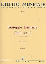 Giuseppe Demachi Notenblätter Trio G-Dur für 3 Flöten