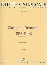 Giuseppe Demachi Notenblätter Trio G-Dur für 3 Flöten
