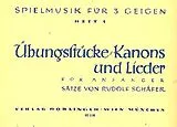 Rudolf Schäfer Notenblätter Spielmusik Band 1-3