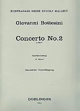 Giovanni Bottesini Notenblätter Concerto h-Moll Nr.2 für Kontrabass und Orchester