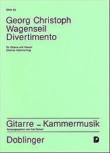Georg Christoph Wagenseil Notenblätter Divertimento D-Dur