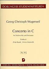 Georg Christoph Wagenseil Notenblätter Konzert C-Dur