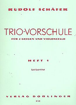 Rudolf Schäfer Notenblätter Trio-Vorschule Band 1