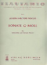 Joseph-Hector Fiocco Notenblätter Sonate g-Moll