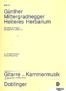 Günther Mittergradnegger Notenblätter Heiteres Herbarium