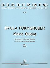 Gyula Foky-Gruber Notenblätter Kleine Stücke Band 2 für Blockflöte