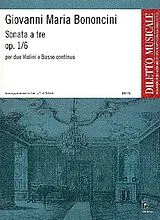 Giovanni Maria Bononcini Notenblätter Sonata a tre d-Moll op.1,6