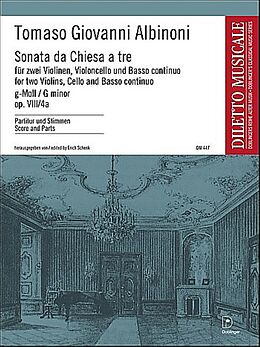 Tomaso Albinoni Notenblätter Sonata da chiesa a tre g-Moll