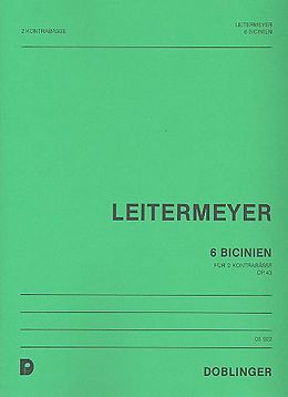 Fritz Leitermeyer Notenblätter 6 Bicinien op.43