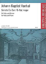 Johann Baptist (Krtitel) Vanhal Notenblätter Sonate Es-Dur für Viola und