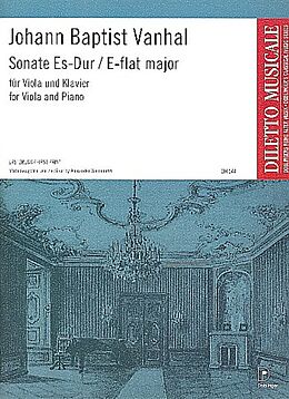 Johann Baptist (Krtitel) Vanhal Notenblätter Sonate Es-Dur für Viola und