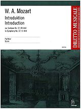 Wolfgang Amadeus Mozart Notenblätter Introduktion zur Sinfonie Nr.37 KV444