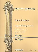 Franz Schubert Notenblätter Fuge e-Moll op.posth,152 D952