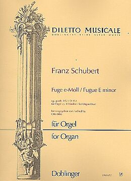 Franz Schubert Notenblätter Fuge e-Moll op.posth,152 D952