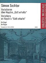 Simon Sechter Notenblätter Variationen über Gott erhalte