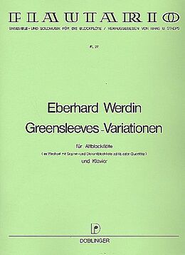 Eberhard Werdin Notenblätter Greensleeves-Variationen