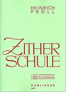 Heinrich Pröll Notenblätter Zitherschule Band 2 (Mittelstufe)