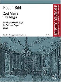 Rudolf Bibl Notenblätter 2 Adagios op.39 für