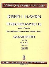 Franz Joseph Haydn Notenblätter Streichquartett C-Dur op.1,6