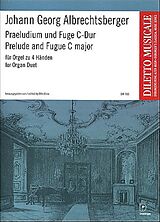 Johann Georg Albrechtsberger Notenblätter Präludium und Fuge C-Dur