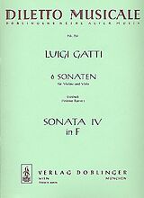 Luigi Gatti Notenblätter Sonate F-Dur Nr.4 für