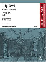 Luigi Gatti Notenblätter Sonate C-Dur Nr.6 für