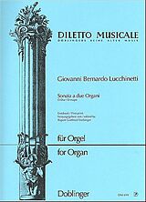 Giovanni Bernardo Lucchinetti Notenblätter Sonata a 2 organi