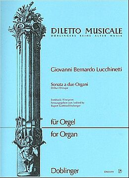 Giovanni Bernardo Lucchinetti Notenblätter Sonata a 2 organi