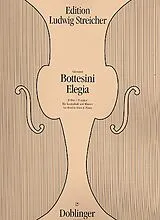 Giovanni Bottesini Notenblätter Elegia D-Dur für Kontrabass und