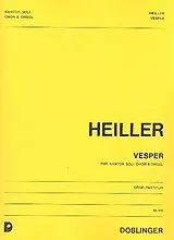 Anton Heiller Notenblätter Vesper