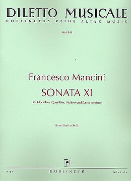 Francesco Mancini Notenblätter Sonate g-Moll Nr.11 für