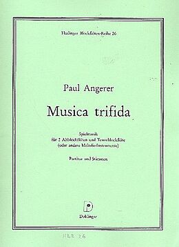 Paul Angerer Notenblätter Musica trifida Spielmusik