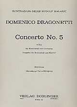 Domenico Dragonetti Notenblätter Concerto A-Dur Nr.5