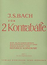 Johann Sebastian Bach Notenblätter Bach für 2 Kontrabässe Band 3