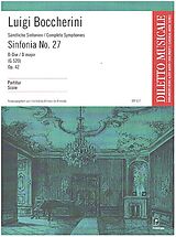 Luigi Boccherini Notenblätter SINFONIA D-DUR NR.27 OP.42 (G520)