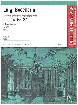 Luigi Boccherini Notenblätter SINFONIA D-DUR NR.27 OP.42 (G520)